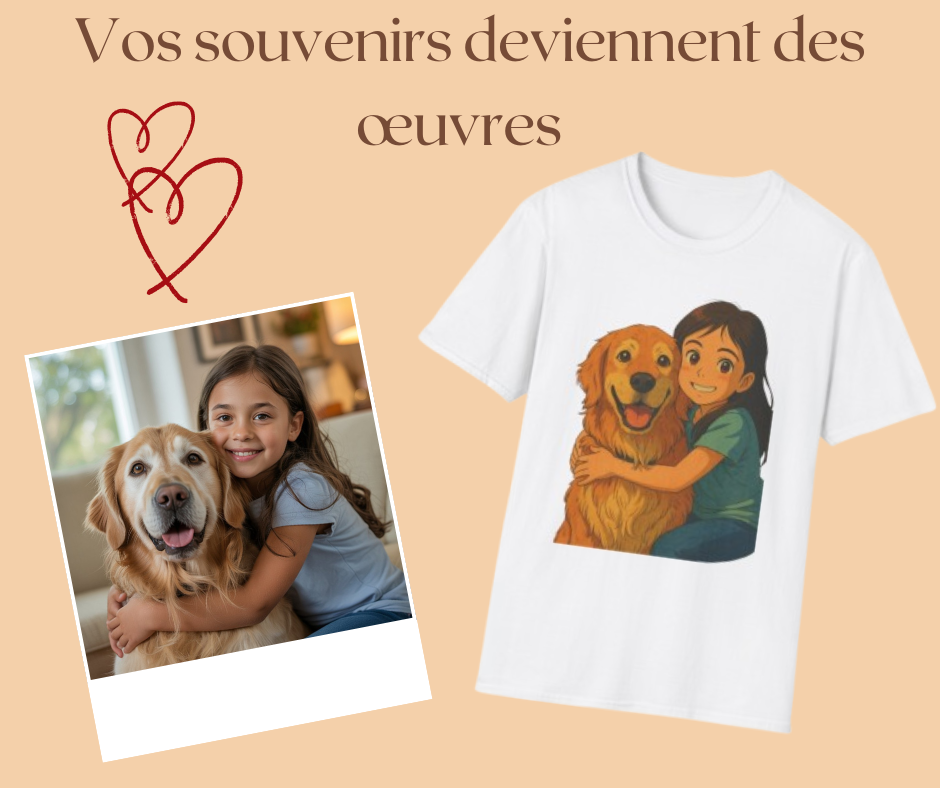 T-shirt Personnalisé : Vos souvenirs deviennent des œuvres